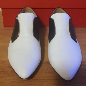 Pedder Red White Black Oxford Slip On
